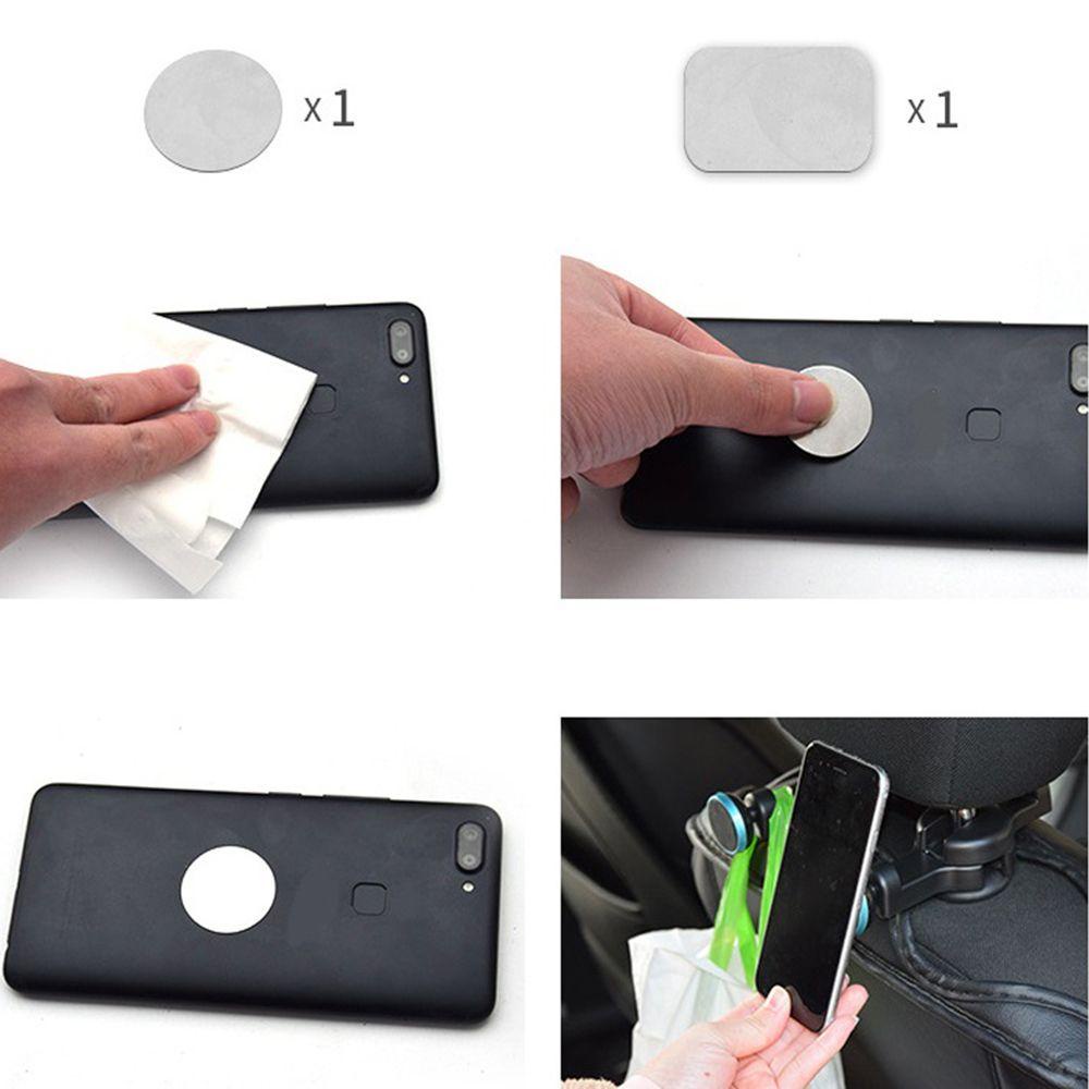 Giá Đỡ Điện Thoại Bằng ABS Hai Móc Gắn Ghế Sau Xe Hơi