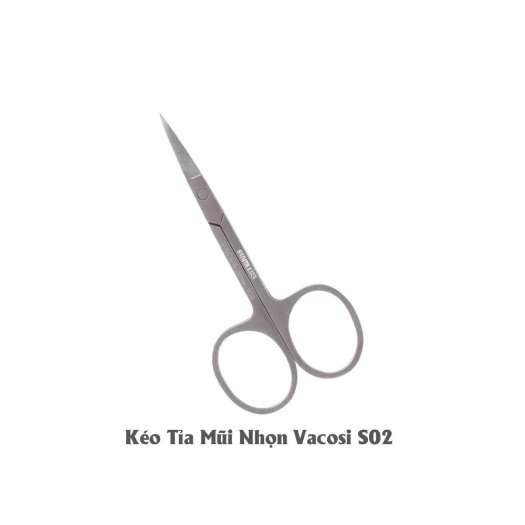 KÉO TỈA LÔNG MŨI, LÔNG MÀY NHỌN CONG VACOSI CURVED SCISSORS S02