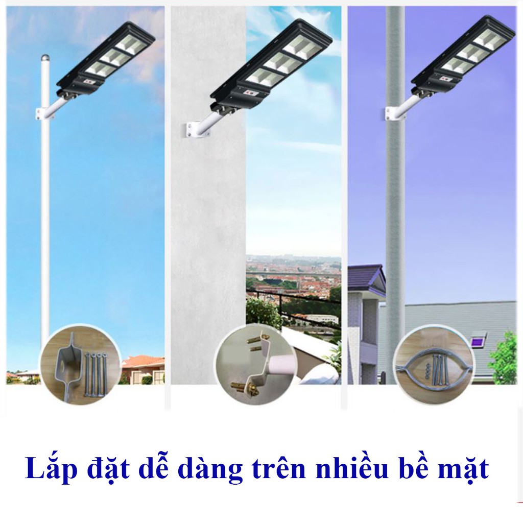 Đèn LED Năng Lượng Mặt Trời Công Suất Lớn 240w - 180w - 120w, Điều Khiển Từ Xa, IP65, Radar Cảm Biến Thông Minh.