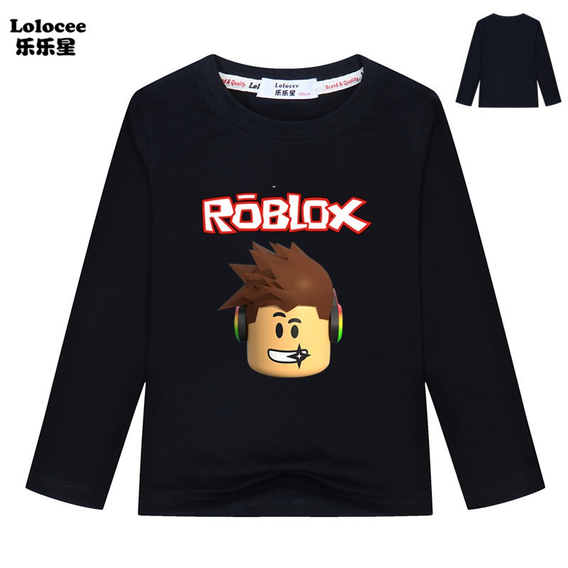 ROBLOX Áo Thun Tay Dài In Hoạt Hình Cho Bé Trai