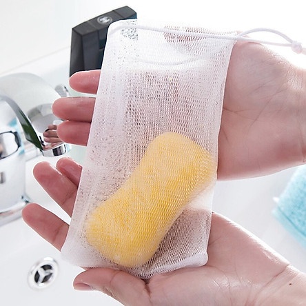 Túi Lưới Đựng Xà Bông Tắm Tạo Bọt Tiện Lợi