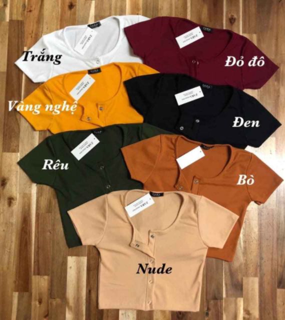 Áo croptop nút 49k