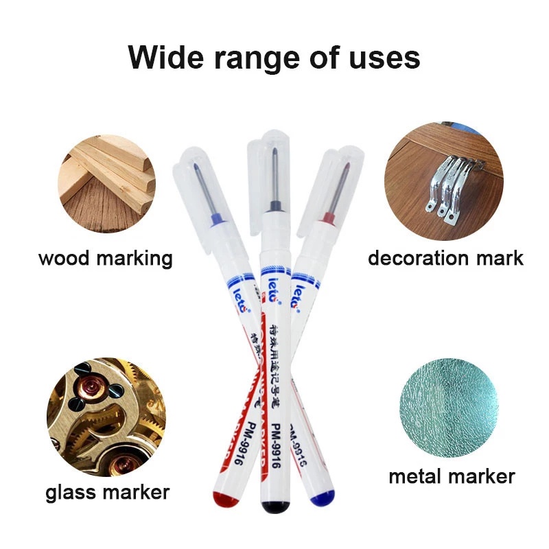 Set 2 / 5 Bút Đánh Dấu Mộc Cán Dài Đa Năng Tiện Dụng Chất Lượng Cao