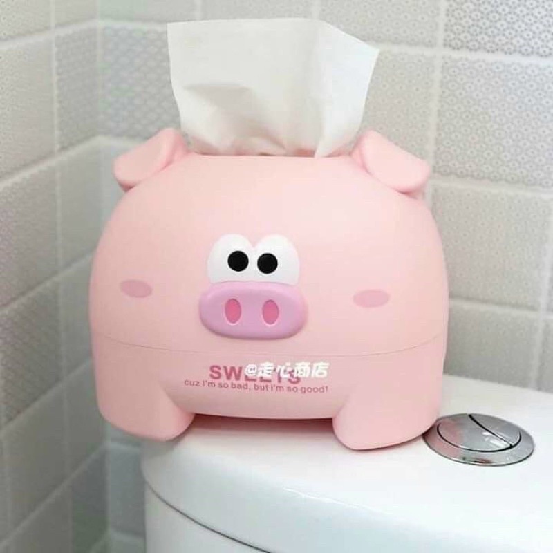 Hộp đựng giấy hình gấu nâu/ trắng siêu cute, Hộp đựng giấy cuộn siêu xinhw