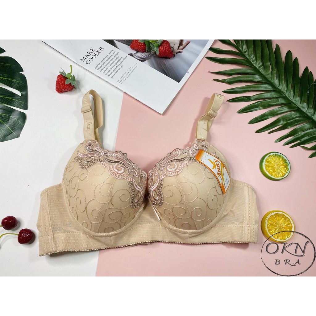 Áo ngực bản to BIGSIZE 0777 Anny - Cup C ôm hết quả siêu to không bị tràn bản to gọn lưng nhập Thái Lan