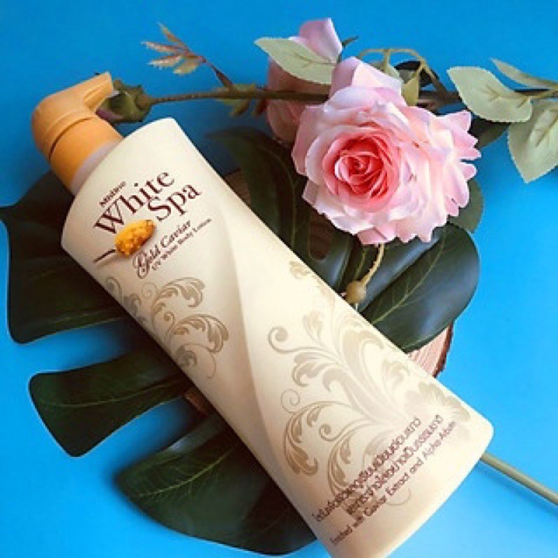 Sữa Dưỡng Thể Toàn Thân Trứng Cá Muối Vàng MISTINE WHITE SPA -GOLD_CAVIAR UV WHITE BODY LOTION