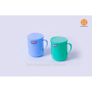 Ca cốc nhựa 400ml việt nhật có nắp ca thái 6000