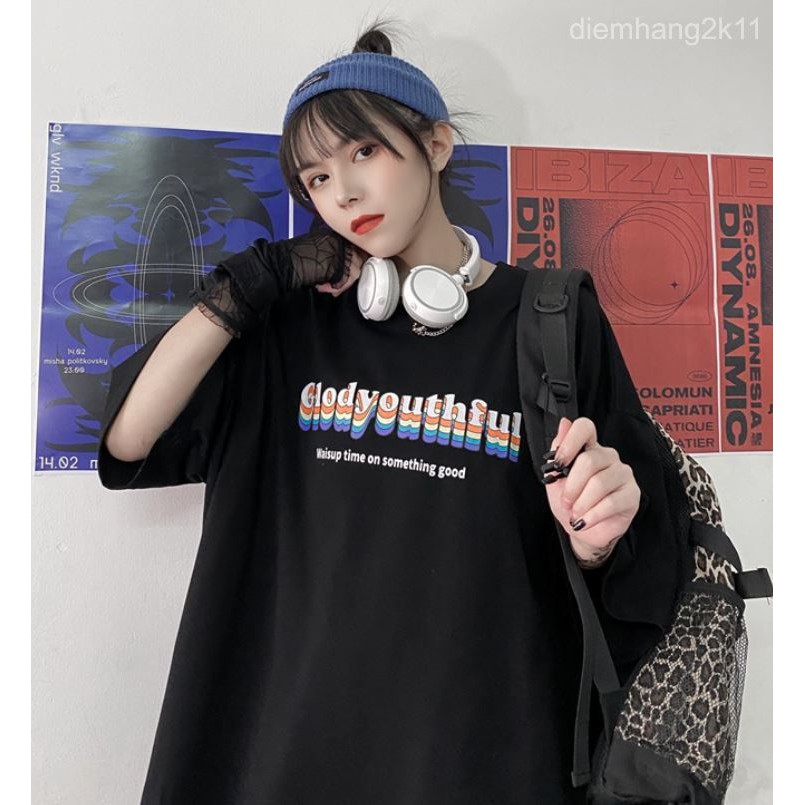 Áo thun unisex tay lỡ nam nữ form rộng ,áo phông phong cách đủ size M L XL D2
