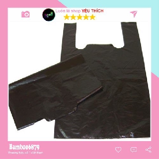 1 kg túi đen 2 quai 🔵 túi đựng rác đen