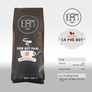 Cà phê bột robusta + arabica đậm kafe - nguyên chất rang mộc 500g