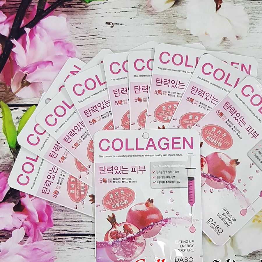 Đắp Mặt Nạ Collagen Xóa Nám, Loại Bỏ Tàn Nhang, Dưỡng Trắng Da Mặt DABO COLLAGEN Hàn quốc 23g/Gói- Hàng Chính Hãng MẪMỚI | BigBuy360 - bigbuy360.vn