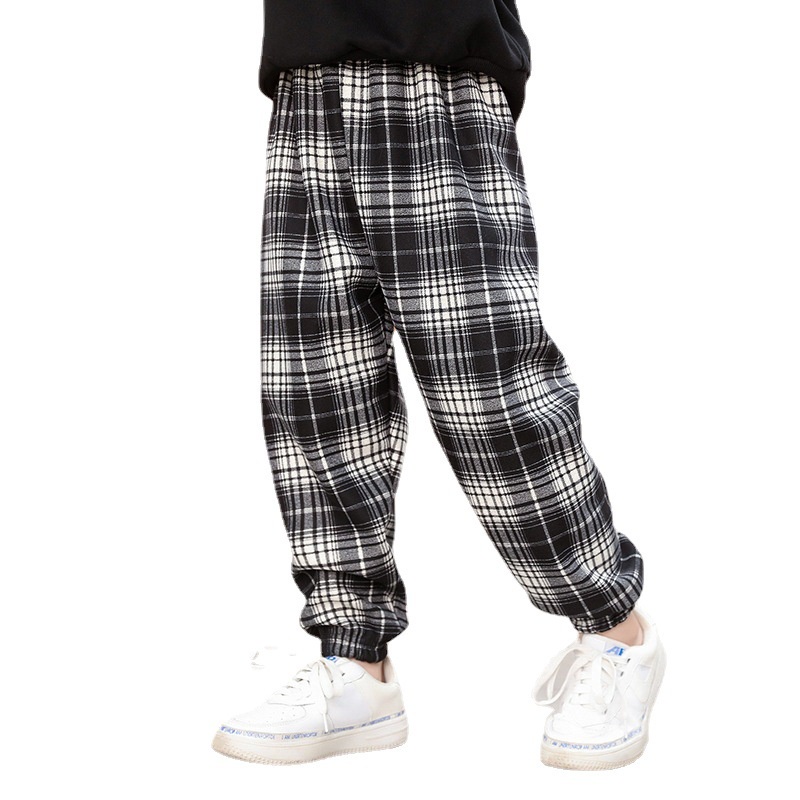 Quần Dài Dáng Rộng Lót Lông Cừu Dày Dặn Giữ Ấm Phong Cách Hàn Quốc Thời Trang Thu Đông Cho Bé 80-150cm