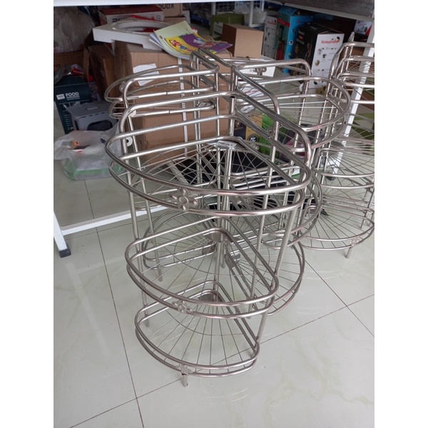 Kệ Góc Nhà Tắm, Kệ Gia Vị 3 Tầng Inox Chắc Chắn