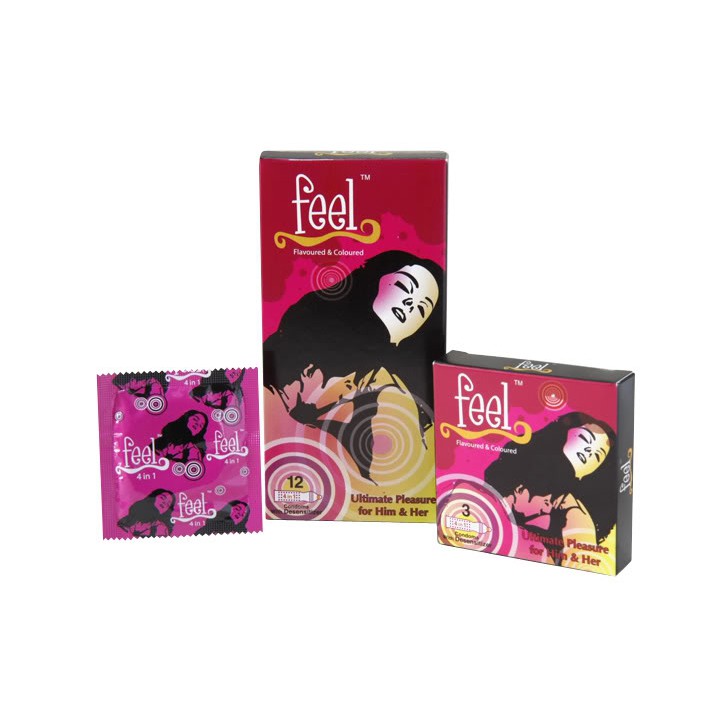 Bao Cao Su FEEL 4 IN 1 - Bi Gai - Kéo Dài Thời Gian Quan Hệ - Xuất Xứ Malaysia