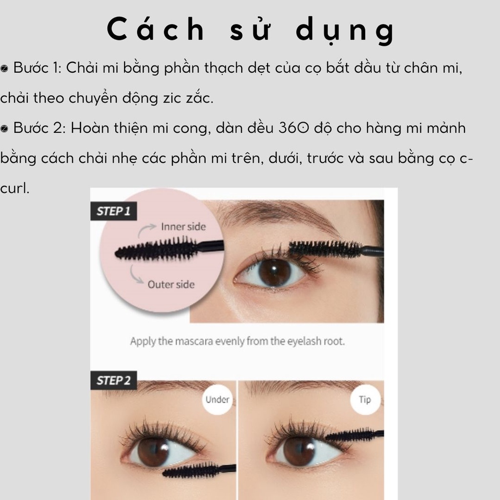 Mascara làm cong mi Etude House Lash Perm Curl Fix 8g