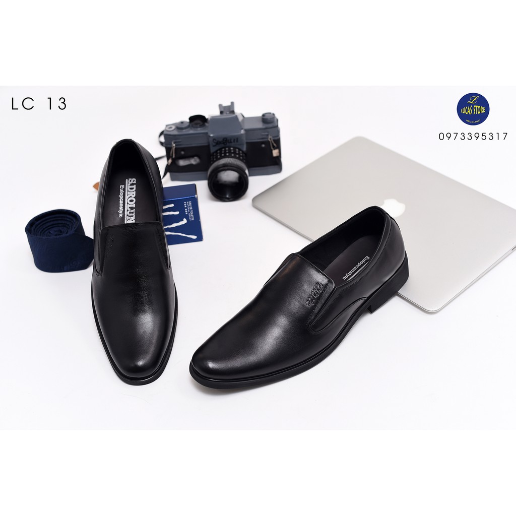 [SỐC MUA 1 TẶNG 1] Giày Tây Nam, Giày Công Sở Nam Da Bò TH741 Đen Khâu Đế Chắc Chắn [TẶNG VÍ DA CAO CẤP] | BigBuy360 - bigbuy360.vn