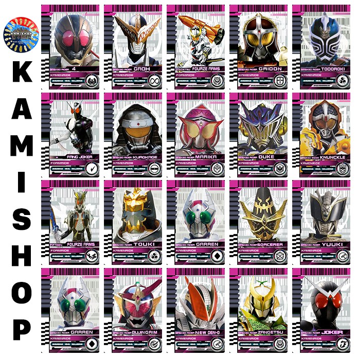 Card Kamen Rider Second Rider KAMISHOP Thẻ Kamen Rider Decade