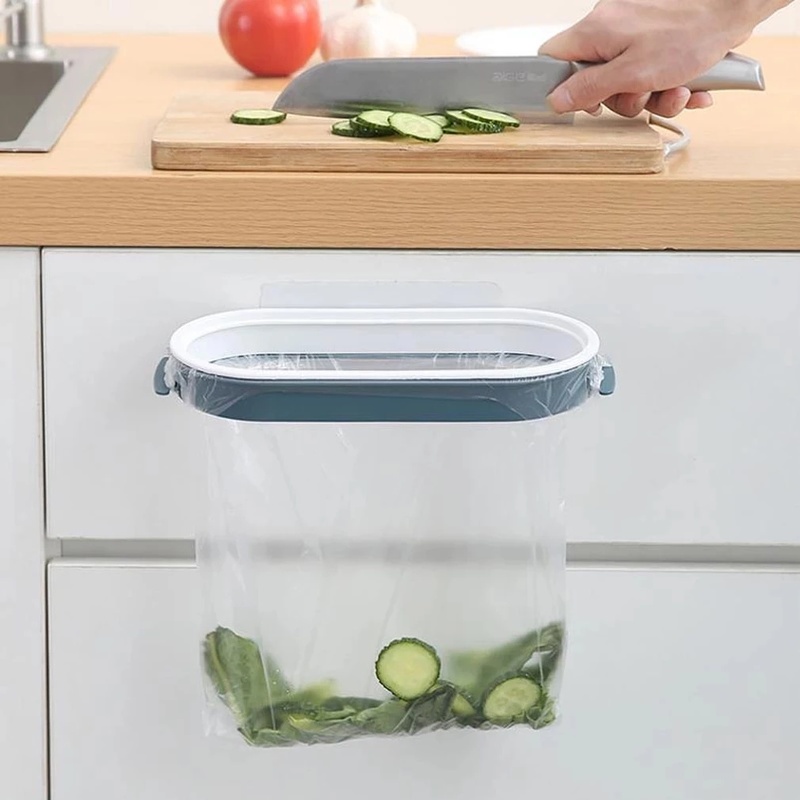 Giá Đỡ Treo Túi Rác Gắn Cửa Tủ Nhà Bếp Bằng Nhựa Tiện Dụng