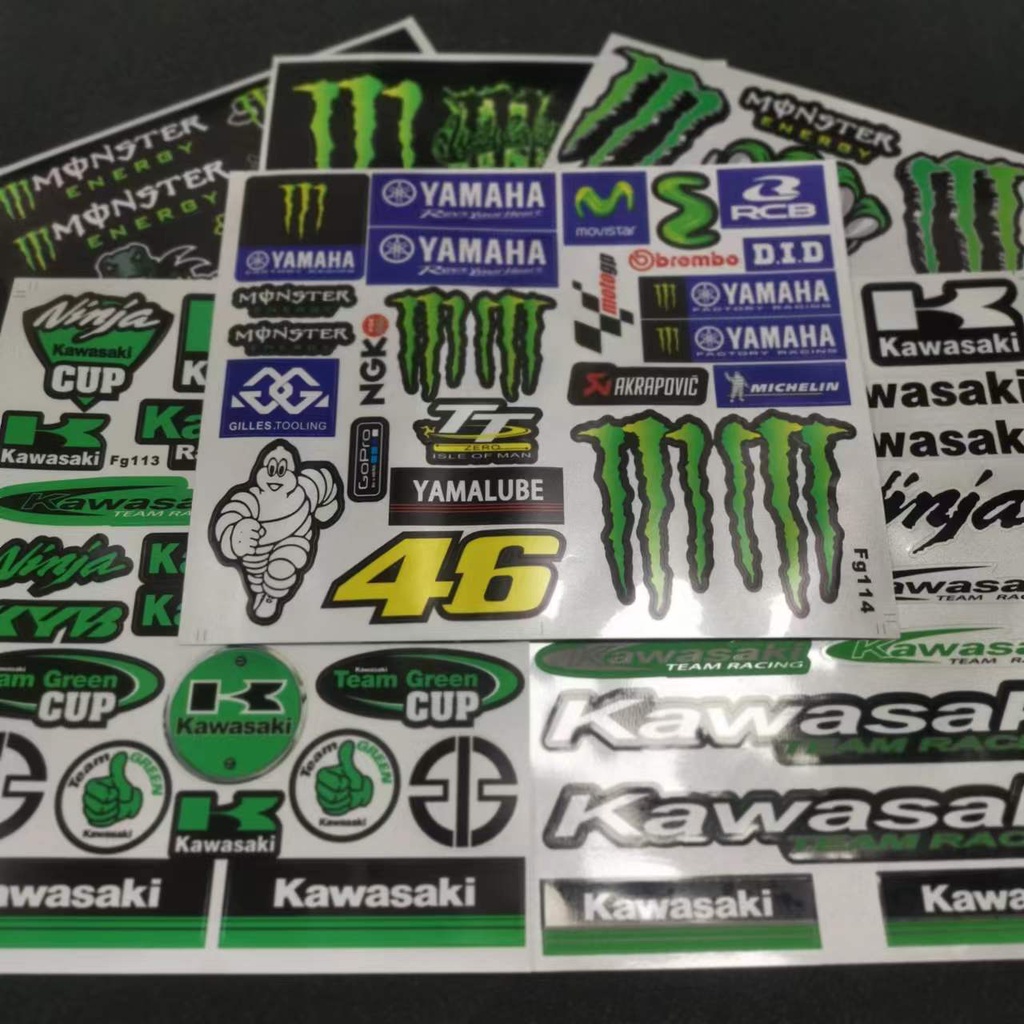 Miếng Dán Phản Quang Chống Thấm Nước Trang Trí Mũ Bảo Hiểm Xe Mô Tô yamaha honda