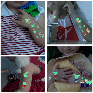 (Hàng Mới Về) Set 10 Hình Xăm Dán Dạ Quang Độc Đáo