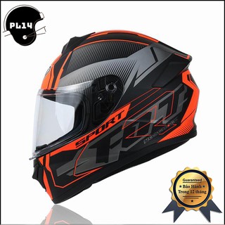 Mũ Bảo Hiểm Fullface YOHE 977 Tem Đỏ Nhám - Chính Hãng