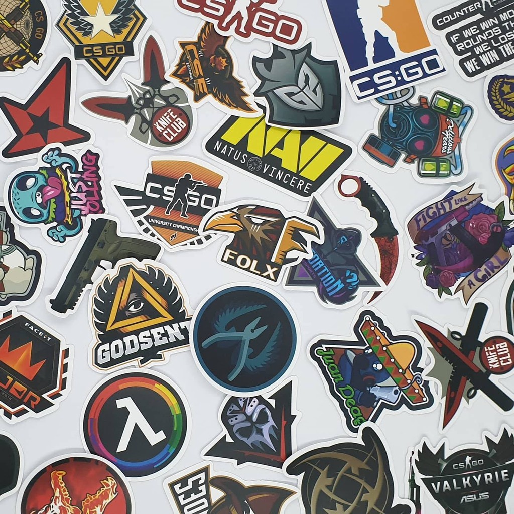 <CSGO SHOP> Sticker gói 1: Sticker CSGO (50 stickers CSGO/ 1 gói)