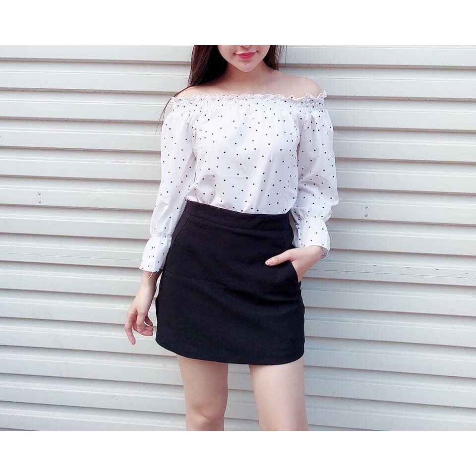 Chân Váy Chữ A💖𝑭𝑹𝑬𝑬𝑺𝑯𝑰𝑷💖Chân Váy Chữ A Kèm Quần Bên Trong,Chân Váy Tuyết Mưa,Váy Nữ Hàn Quốc-LY STORE