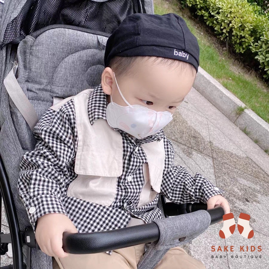 Mũ beret Baby cho bé - Mũ nồi lưỡi trai phong cách Hàn Quốc lịch lãm cho bé trai bé gái từ 3-5 tuổi MN03