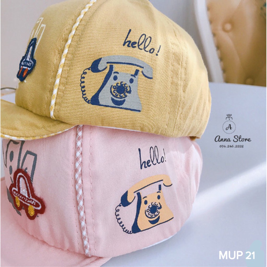 MUP 21 : Mũ lưỡi trai cho bé 6-18m