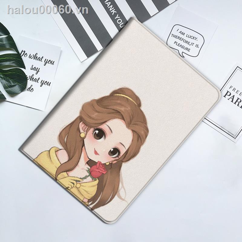 ▬■☁✿Ready stock✿ ipad case Applicable protective cover The fugitive princess Apple 12.9  air Aisha computer mini 2 Ariel 3 Le Pei 4 with pen slot 5 super Thin pro 10.2 Cinderella female