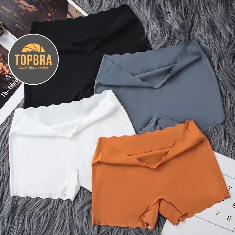 Quần Đùi Đúc Su Thun Lạnh Viền Sóng Mặc Trong Váy Không Đường May TOPBRA