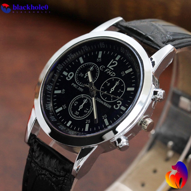 Đồng hồ đeo tay dây giả da phong cách vintage cho nam