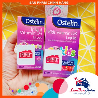 Ostelin Vitamin D3 Liquid/Drops - Xuất xứ Úc