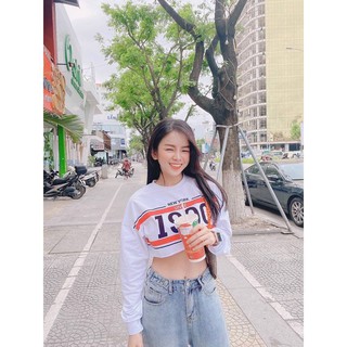 Áo Croptop Dài Tay forrm xuông chất cotton cực đẹp (Đồ Tập Gym - Yoga - Aerobic)