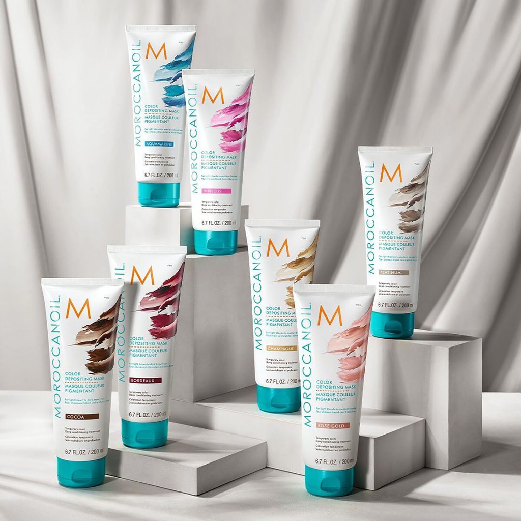 🌾Best Seller🎋 Mặt Nạ Dưỡng Bổ Sung Hạt Màu Moroccanoil Color Depositing Mask 200ml