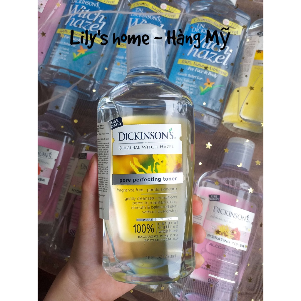 Dickinson's, Nước Cân Bằng Dickinson's Witch Hazel Toner 473ml