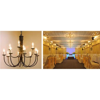 Sét 10 bóng đèn nến tháp led- E14