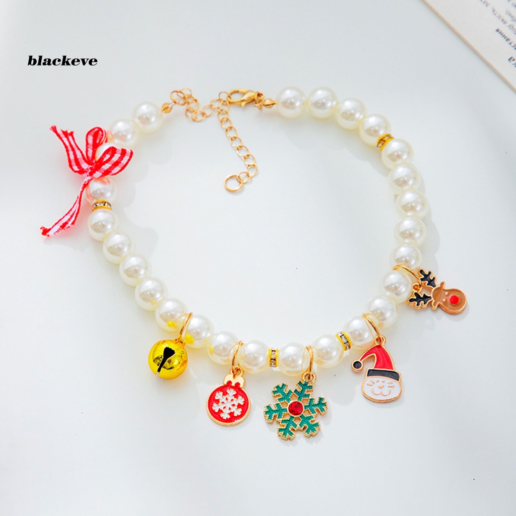 Vòng Cổ Ngọc Trai Nhân Tạo Phối Mặt Hoạt Hình Dễ Thương Cho Thú Cưng