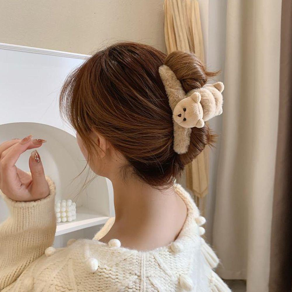 Kẹp Tóc Hình Cá Mập Phủ Lông Dễ Thương Xinh Xắn Dành Cho Bé Gái