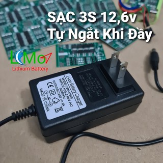 LIMO - SẠC PIN 3S 12,6v. Sạc pin máy khoan. SẠC NHANH, CÓ ĐÈN BÁO, TỰ NGẮT KHI ĐẦY