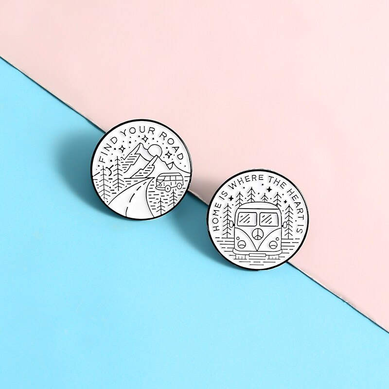 Ghim cài áo bằng kim loại tráng men cứng dễ thương