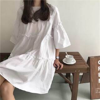 Đầm Búp Bê Dáng Rộng Xinh Xắn Theo Phong Cách Hàn Quốc Dành Cho Nữ