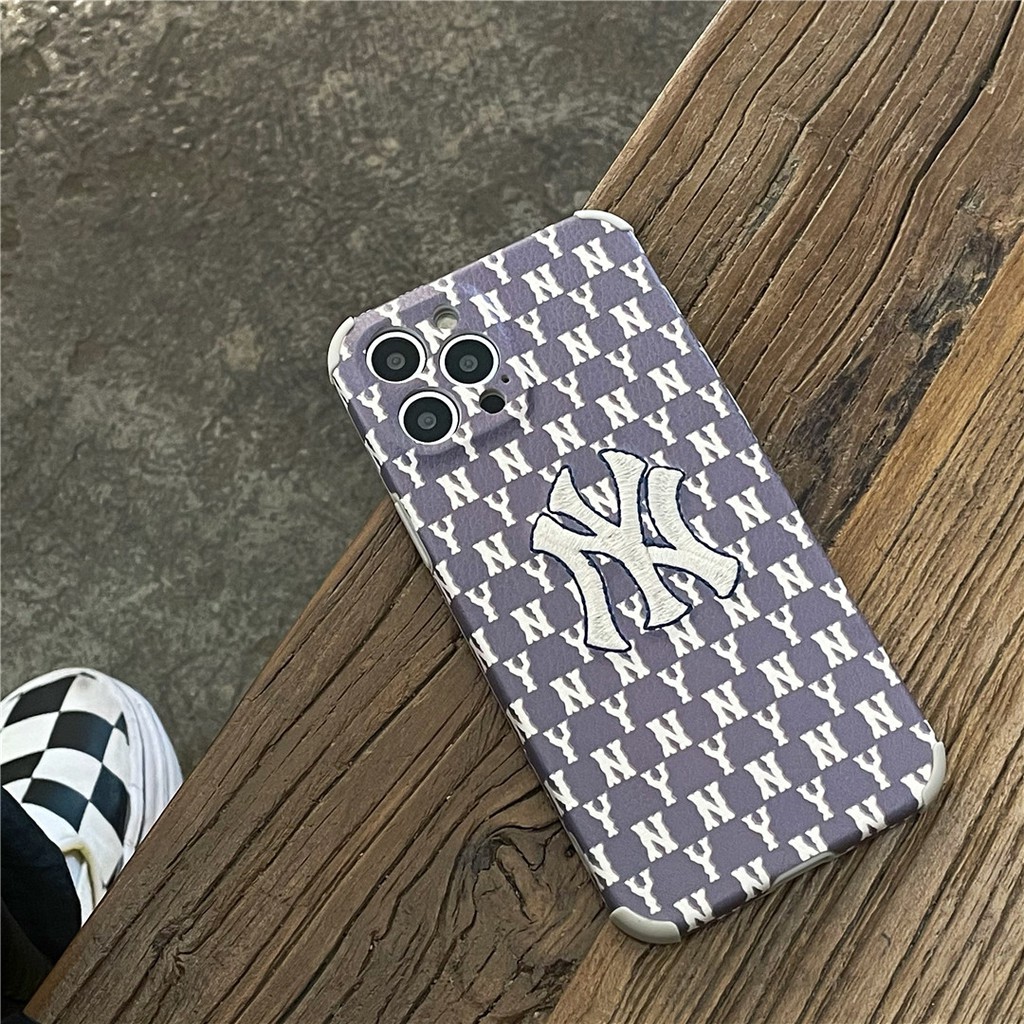 Soft Plastic Phone Case Embroidery NY suitable for iPhone12 mini 11 PRO MAX 6/6s 7/8plus SE2 X/XS XR XSMAX #HG4214