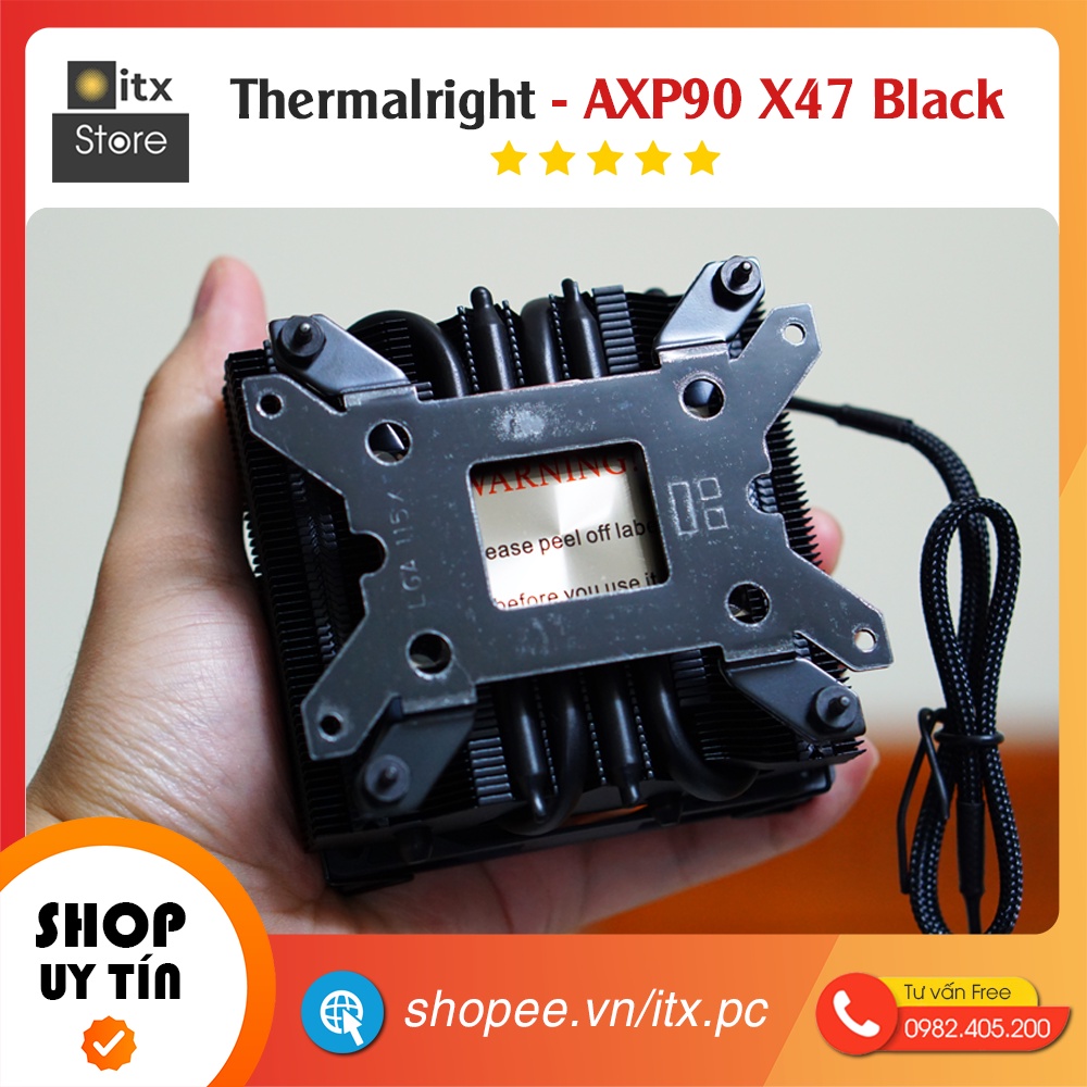 - BLACK VERSION - Tản nhiệt CPU Thermalright AXP90 - X47 cho máy tính iTX/HTPC