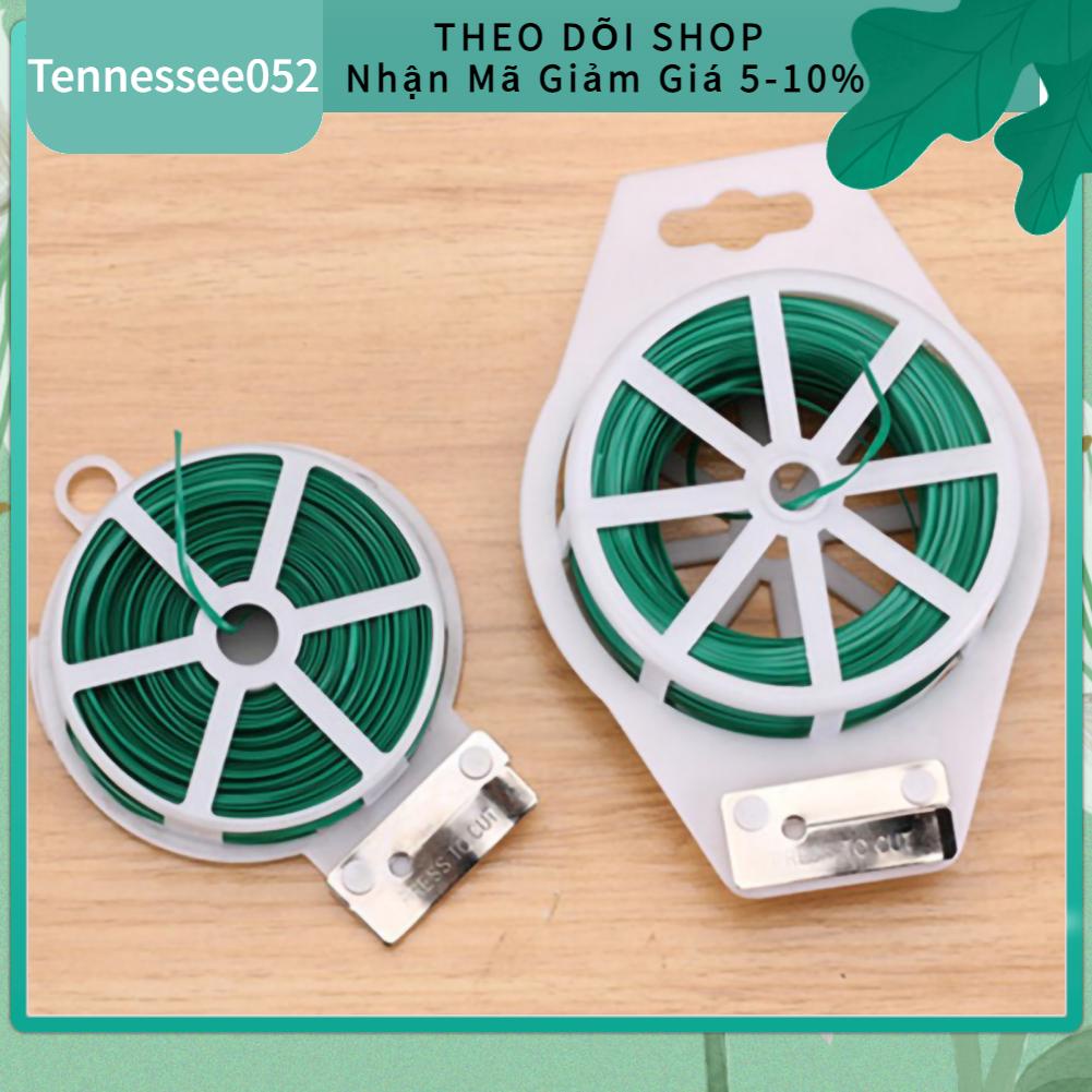 Tennessee052 Nhà máy Twist Tie Nhựa Sắt Làm vườn Green Wire for DIY Flower fixed Plant Support
