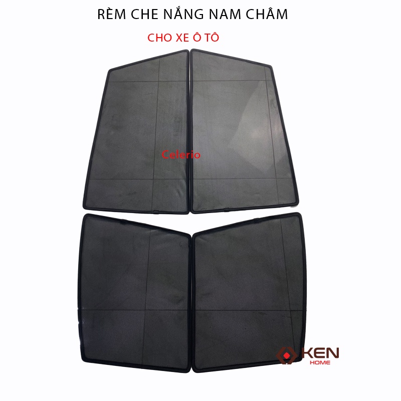 Rèm Che Nắng Ô tô, Chắn Nắng Nam Châm Cho Xe Ô tô, Bộ 4 Miếng
