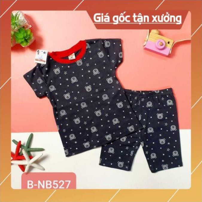 Quần áo trẻ em,đồ bộ em bé - Bộ cotton thun cao cấp hoạ tiết xinh xắn cho bé 7-17kg