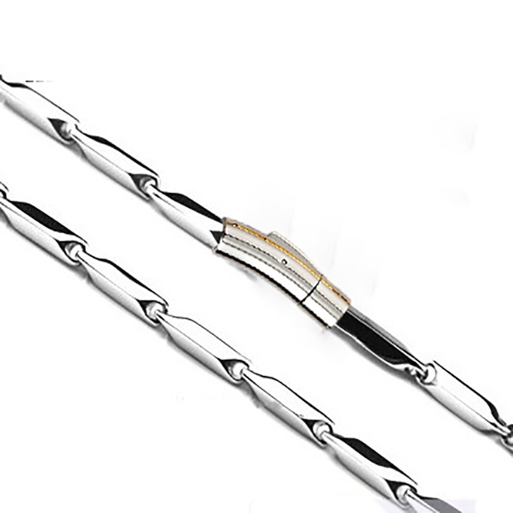 Dây chuyền nam inox hỏa tiễn trơn khóa gài vip sáng đẹp, không đen, nhiều size dễ chọn