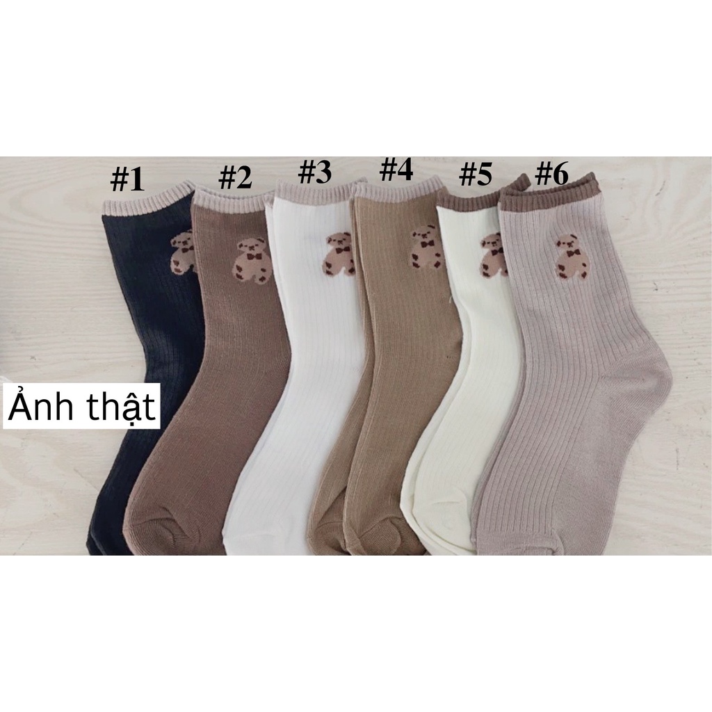 Đôi tất nữ Cổ Cao Kutte Phong Cách Hàn Quốc Vơ nữ