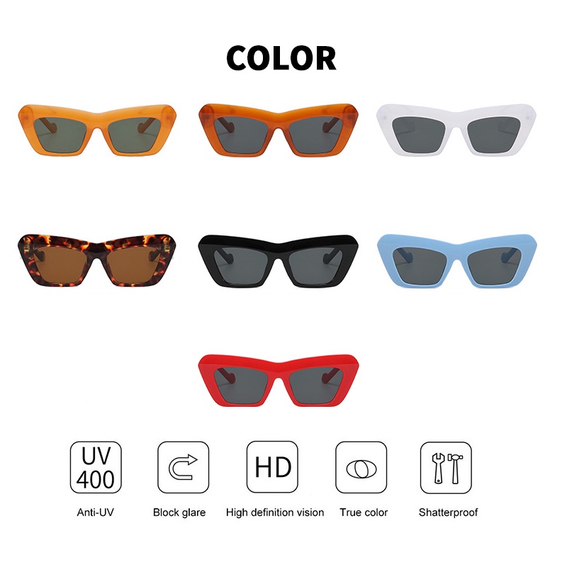 Kính Mát Gọng Tam Giác Chống Tia UV400 Phong Cách Hip Hop Âu Mỹ Thời Trang Mới